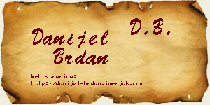 Danijel Brdan vizit kartica